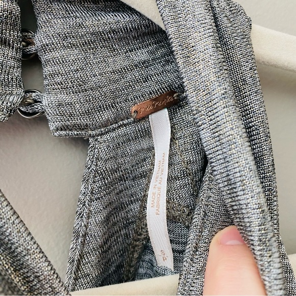 Free People Koda Gray Tank Top Sz Small - Picture 7 of 10